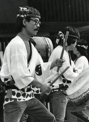 George Abe, Kinnara Taiko. Los Angeles, ca. 1976.